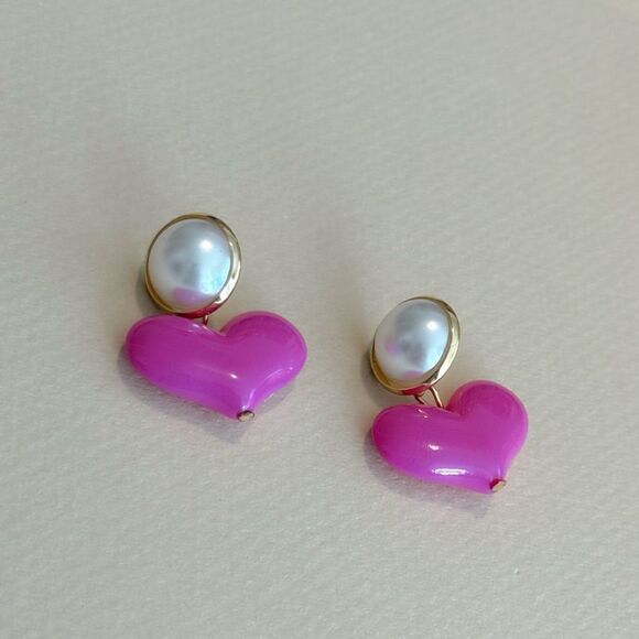 Heart drop earrings M941 - Picture 1 of 4